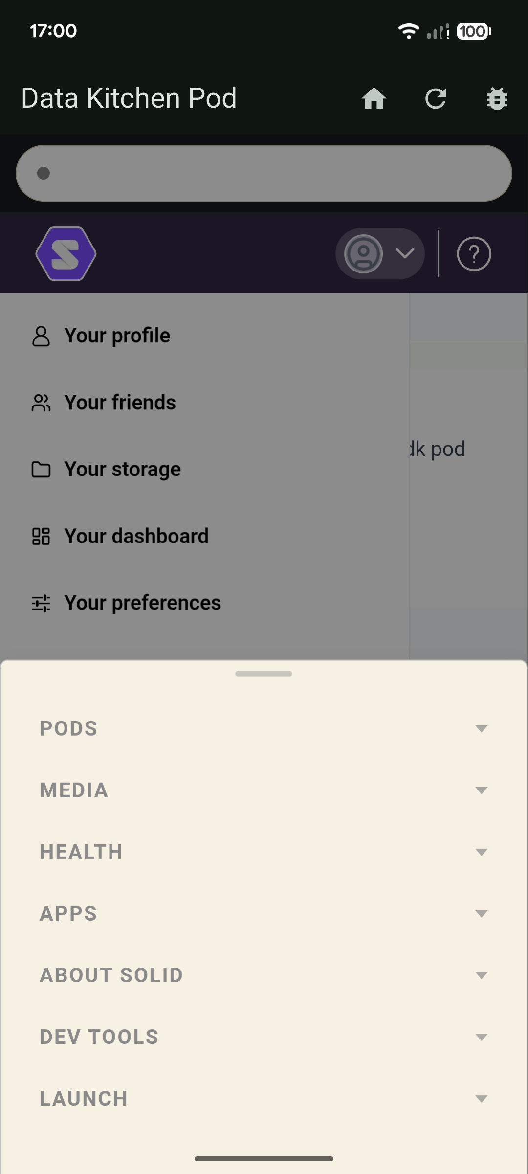Screenshot of Data Kitchen